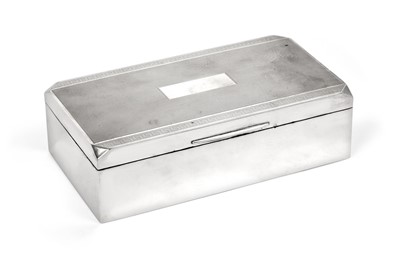 Lot 2168 - A George VI Silver Cigarette-Box