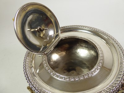 Lot 2221 - A Three-Piece George III Parcel-Gilt Silver Tea-Service