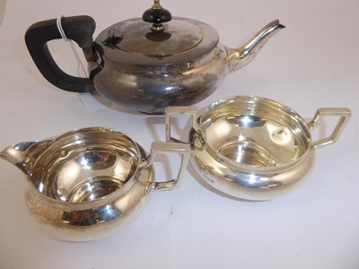 Lot 2173 - A Three-Piece George V Silver Tea-Service