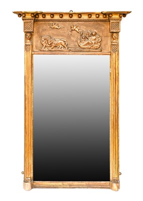 Lot 345 - A Regency Gilt and Gesso Pier Glass, early...