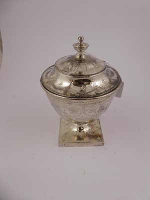 Lot 2012 - A George III Silver Bowl and Cover and an Associated Sifting-Spoon