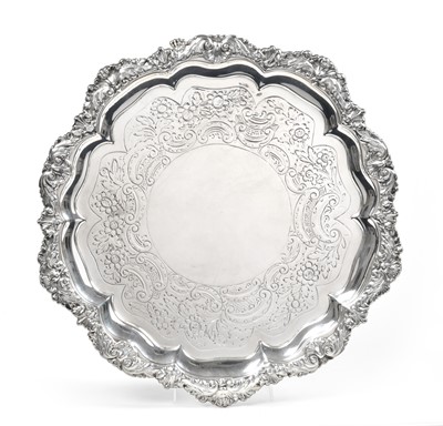 Lot 2192 - A George III and George IV Silver Salver