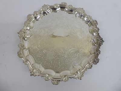 Lot 2194 - A George III and William IV Silver Salver