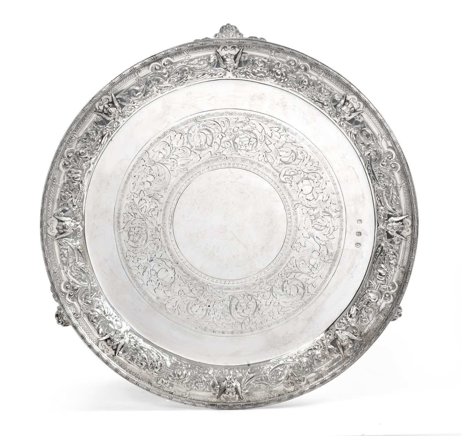 Lot 2190 - A Victorian Scottish Silver Salver