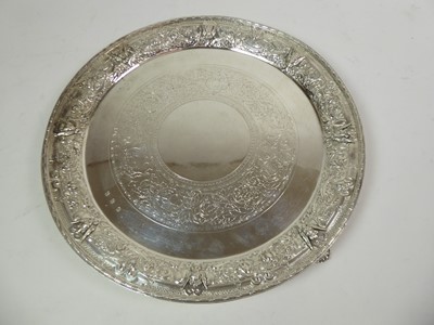 Lot 2190 - A Victorian Scottish Silver Salver