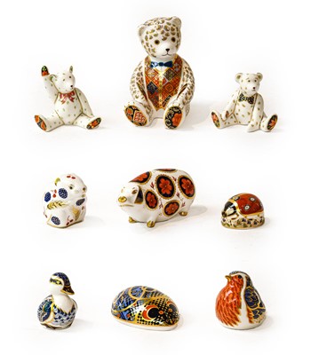 Lot 374 - Royal Crown Derby paperweights, including: 'FW...