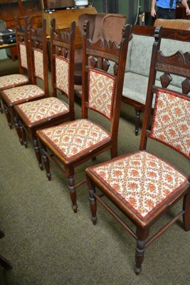 Lot 501 - Set of five oak chairs