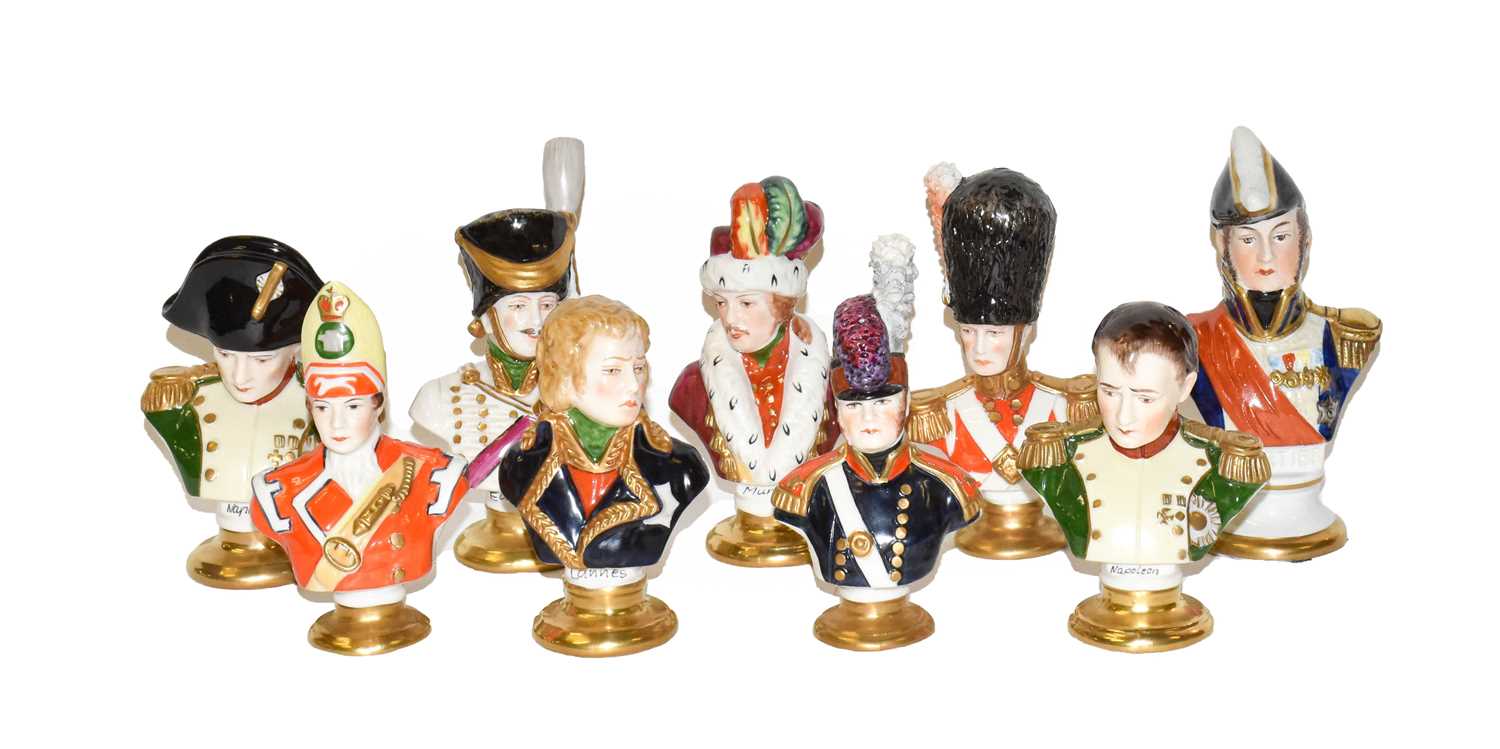 Lot 391 - A group of continental porcelain miniature...