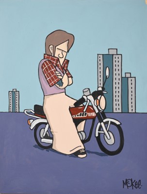 Lot 1126 - Peter Mckee (1966) "Biker of the Estate"...