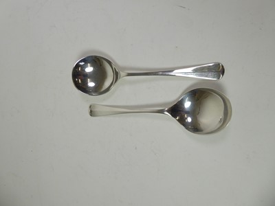 Lot 2184 - A Set of Twelve Elizabeth II Silver Soup-Spoons