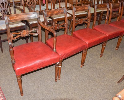 Lot 1302 - A set of eight George IV mahogany dining...