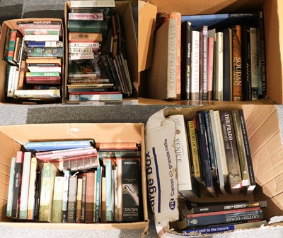 Lot 501 - Five boxes of assorted books including art...