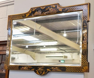 Lot 90 - A 1920's Chinoiserie mirror frame with...