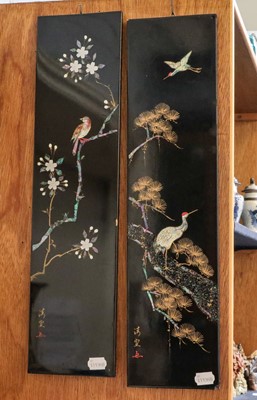 Lot 5 - Two Japanese 20th century four panelled...