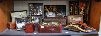 Lot 9 - An early 20th century Japanese lacquered box,...