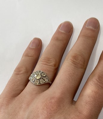 Lot 2063 - ^ An Art Deco Diamond Ring