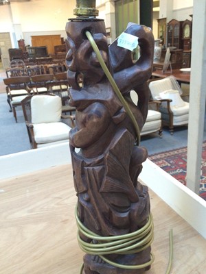 Lot 68 - Four various 20th century Oriental carved...