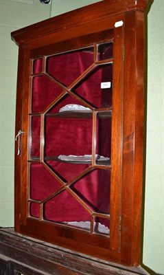 Lot 542 - Glazed corner cupboard