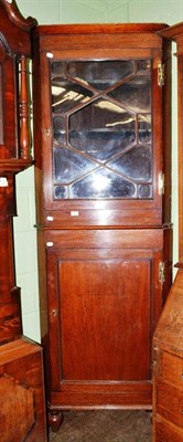 Lot 548 - Oak free standing corner cupboard