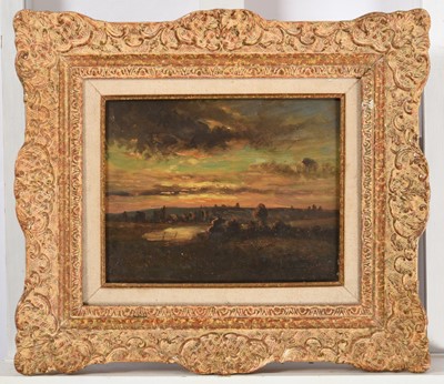 Lot 184 - ~ T H Rowley (19th/20th century) Landscape at...