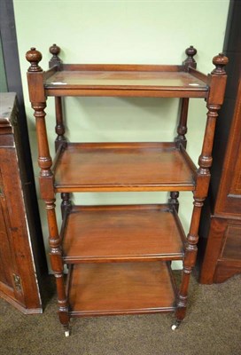 Lot 551 - Victorian mahogany whatnot