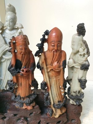 Lot 56 - A collection of 20th century Oriental carved...