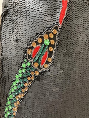 Lot 2081 - Indian Sequin Shift Dress, decorated with a...