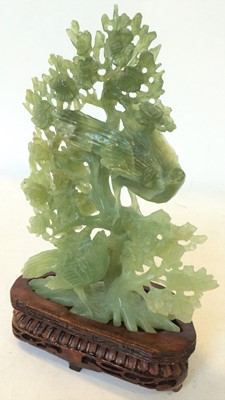 Lot 45 - Five various 20th century Chinese green...