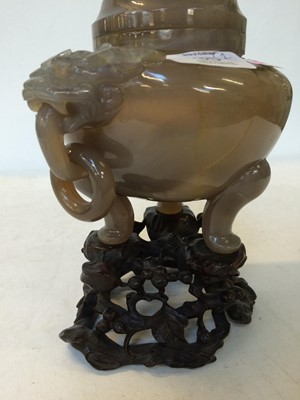 Lot 35 - A 20th century Chinese carved hardstone...