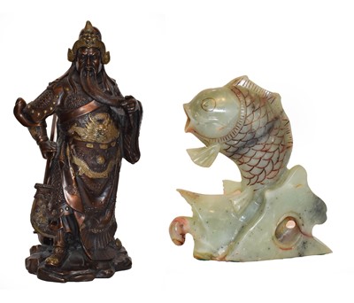 Lot 41 - A 20th century Japanese patinated and parcel...