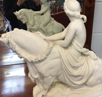 Lot 233 - A 19th century Parian model of Europa and the...