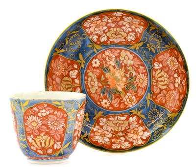 Lot 102 - ^ An Imari Porcelain Tea Bowl and Saucer, Edo...