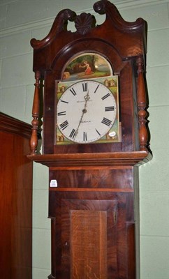 Lot 558 - Victorian longcase clock with painted dial, Thomas Wilson of Middleton