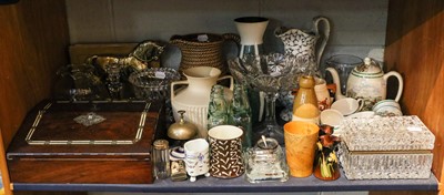 Lot 128 - Assorted 19th century and later ceramics and...