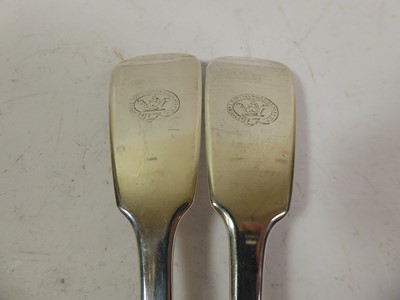 Lot 2028 - A Pair of Victorian Silver Basting-Spoons