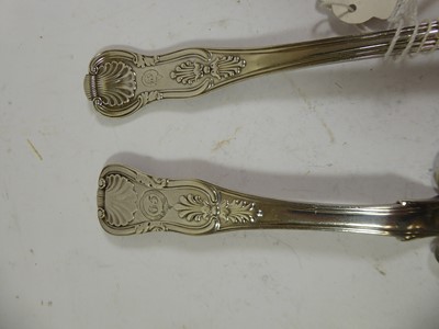 Lot 2032 - A George IV Silver Fish-Slice and a Victorian Silver Fish-Fork