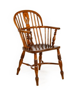 Lot 1348 - A 19th Century Ash and Elm Seated Windsor...