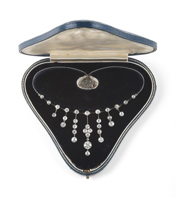 Lot 2080 - An Edwardian Diamond Necklace