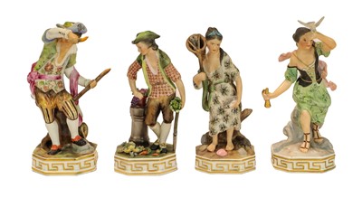 Lot 222 - A set of four Royal Crown Derby figures for...