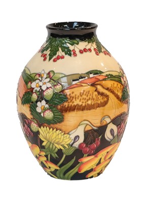 Lot 171 - Modern Moorcroft pottery: a vase decorated in...