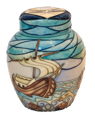 Lot 174 - Modern Moorcroft pottery: a ginger jar and...