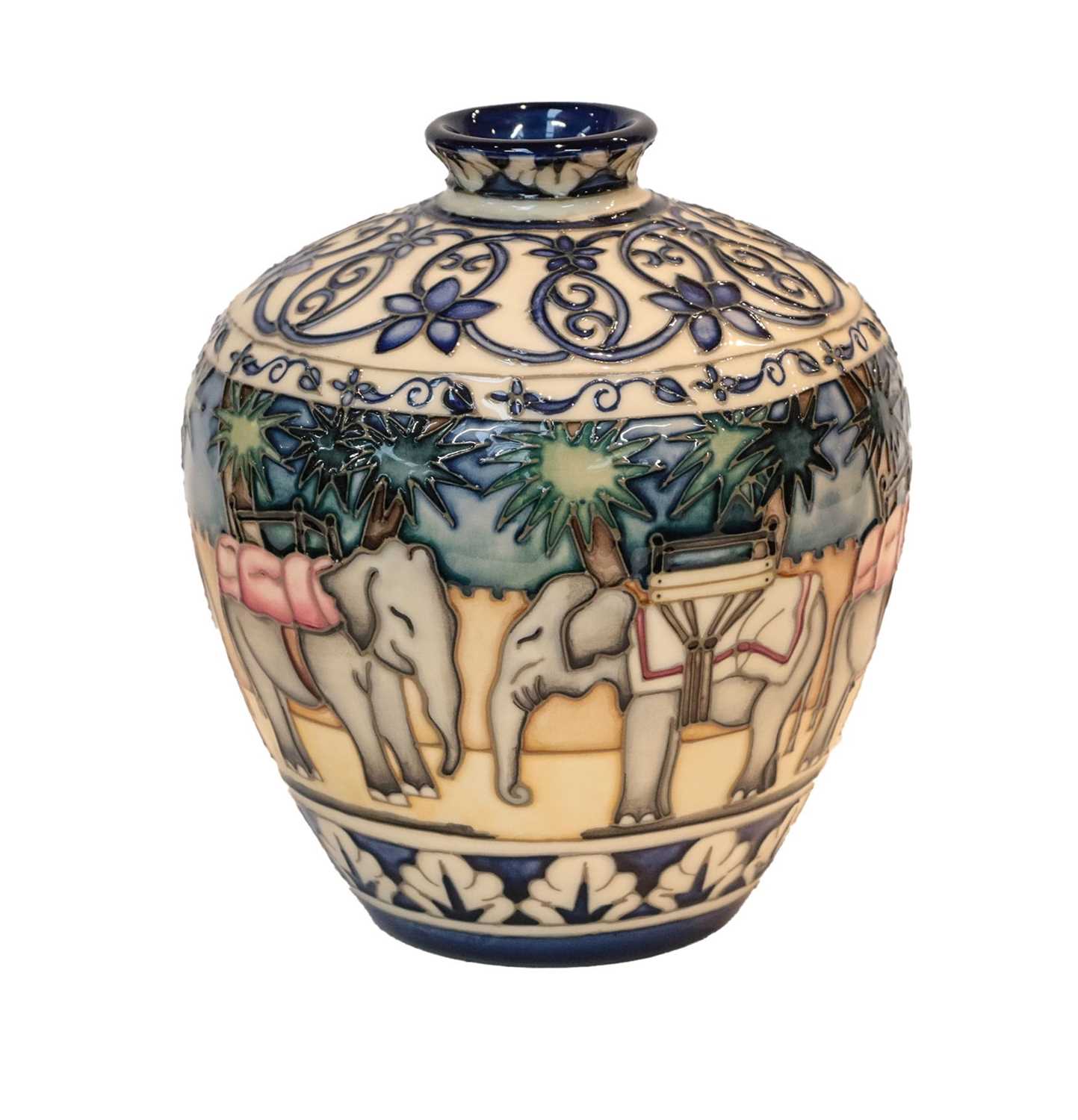 Lot 173 - Modern Moorcroft pottery: a vase by Beverley...
