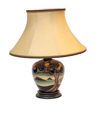 Lot 190 - A modern Moorcroft pottery table lamp, 21cm...