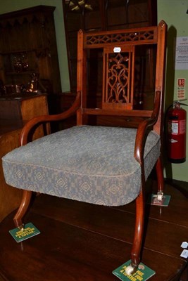 Lot 570 - Late Victorian walnut nursing chair