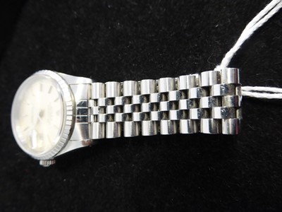 Lot 2097 - Rolex: A Stainless Steel Automatic Calendar Centre Seconds Wristwatch
