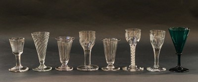 Lot 201 - A group of 18th century and later glass...