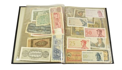 Lot 2296 - 54 x European and World Banknotes, to include...