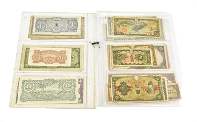 Lot 494 - 26 x Chinese and Japanese Banknotes,...