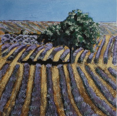 Lot 1053 - Lydia Bauman (Contemporary) "Tree in Lavender...