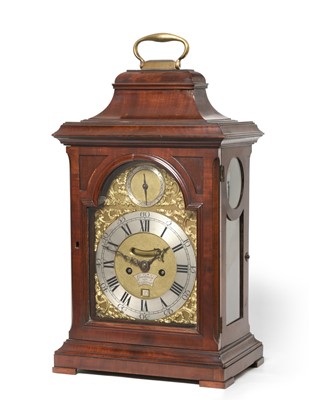 Lot 601 - A Mahogany Striking Table Clock, signed...